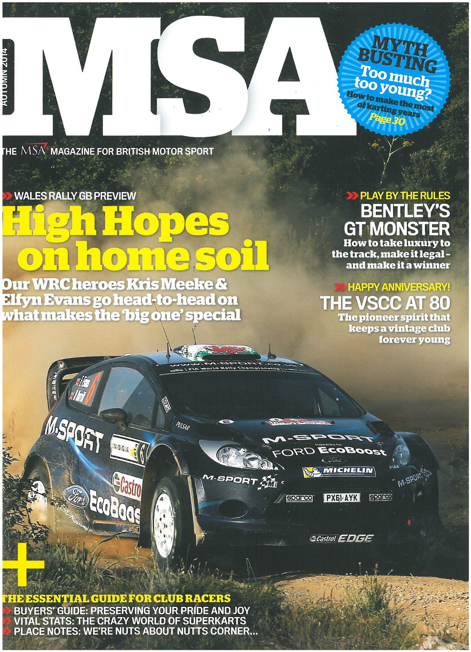 VSCC featured in MSA Magazine cover