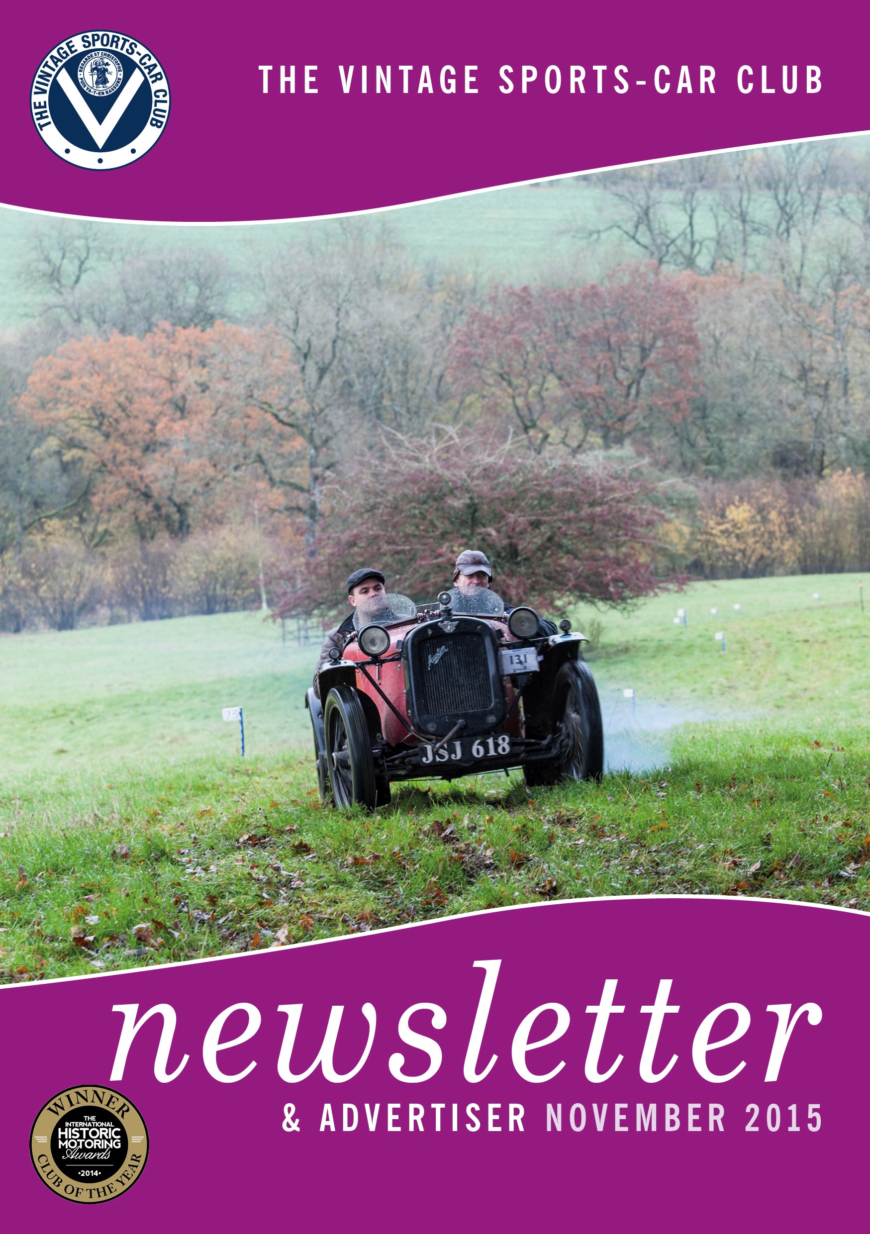 November 2015  Newsletter Now Available to Download cover