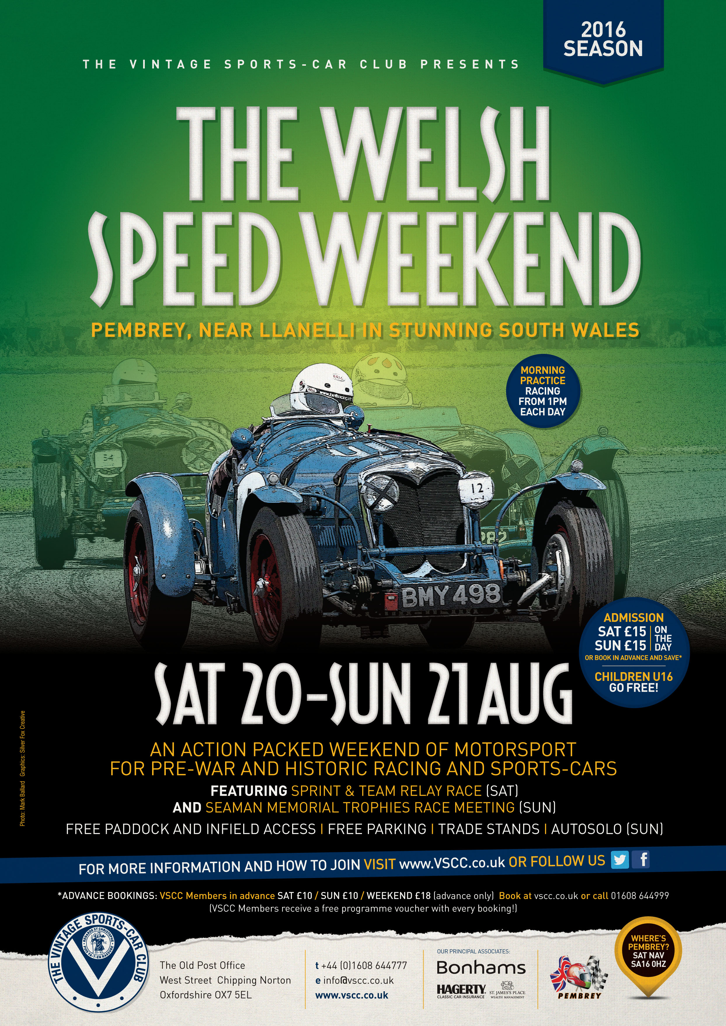 VSCC Welsh Speed Weekend, Pembrey, 20/21 August – Entries for Sprint/Race Meeting Closed; AutoSolo Deadline Extended! cover