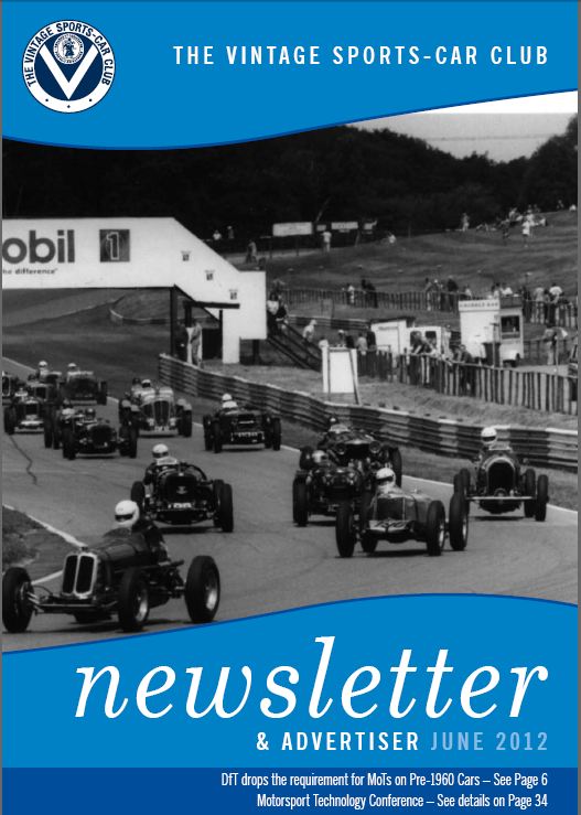 VSCC Newsletter cover