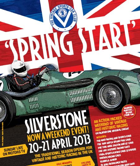 ‘Spring Start’ Race Meeting, Silverstone, 20-21 April. Entries now Open! cover
