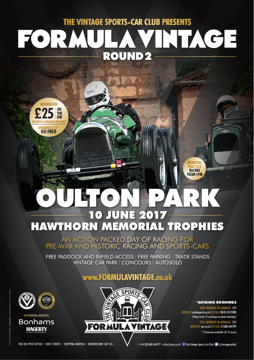 Last Chance to buy Advance Spectator Tickets for Formula Vintage at Oulton Park cover