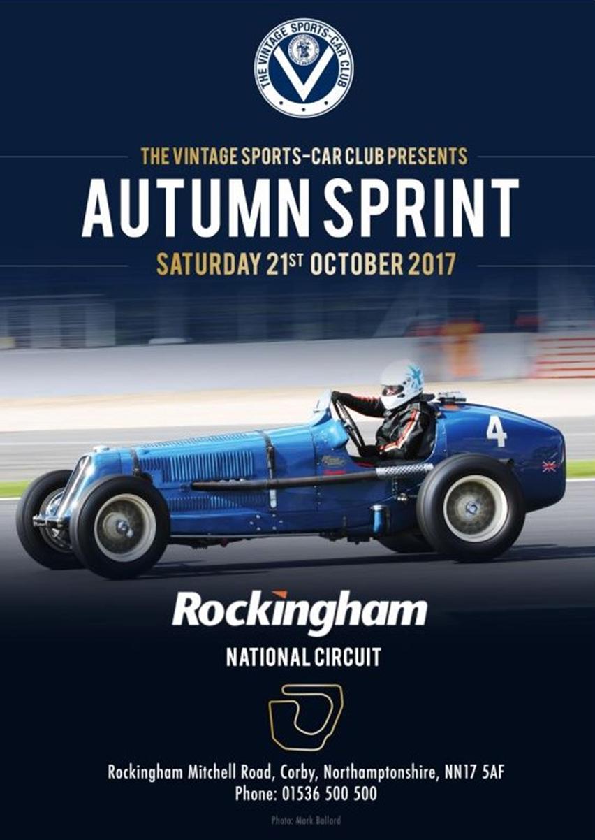 Enter the 2017 Autumn Sprint at Rockingham cover