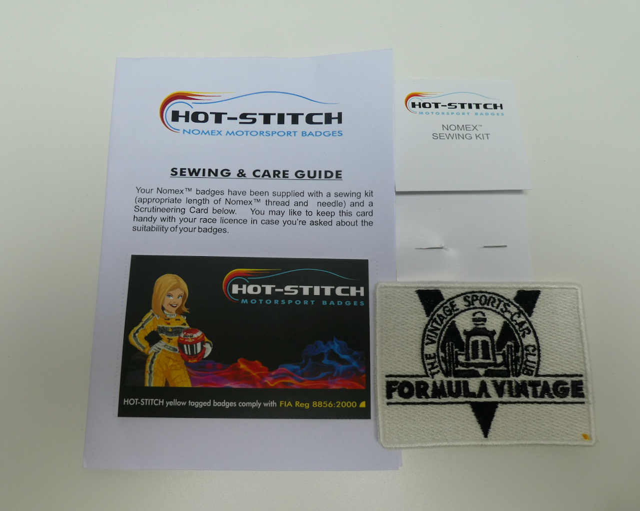 Sew on Fireproof Badge - Formula Vintage Logo cover