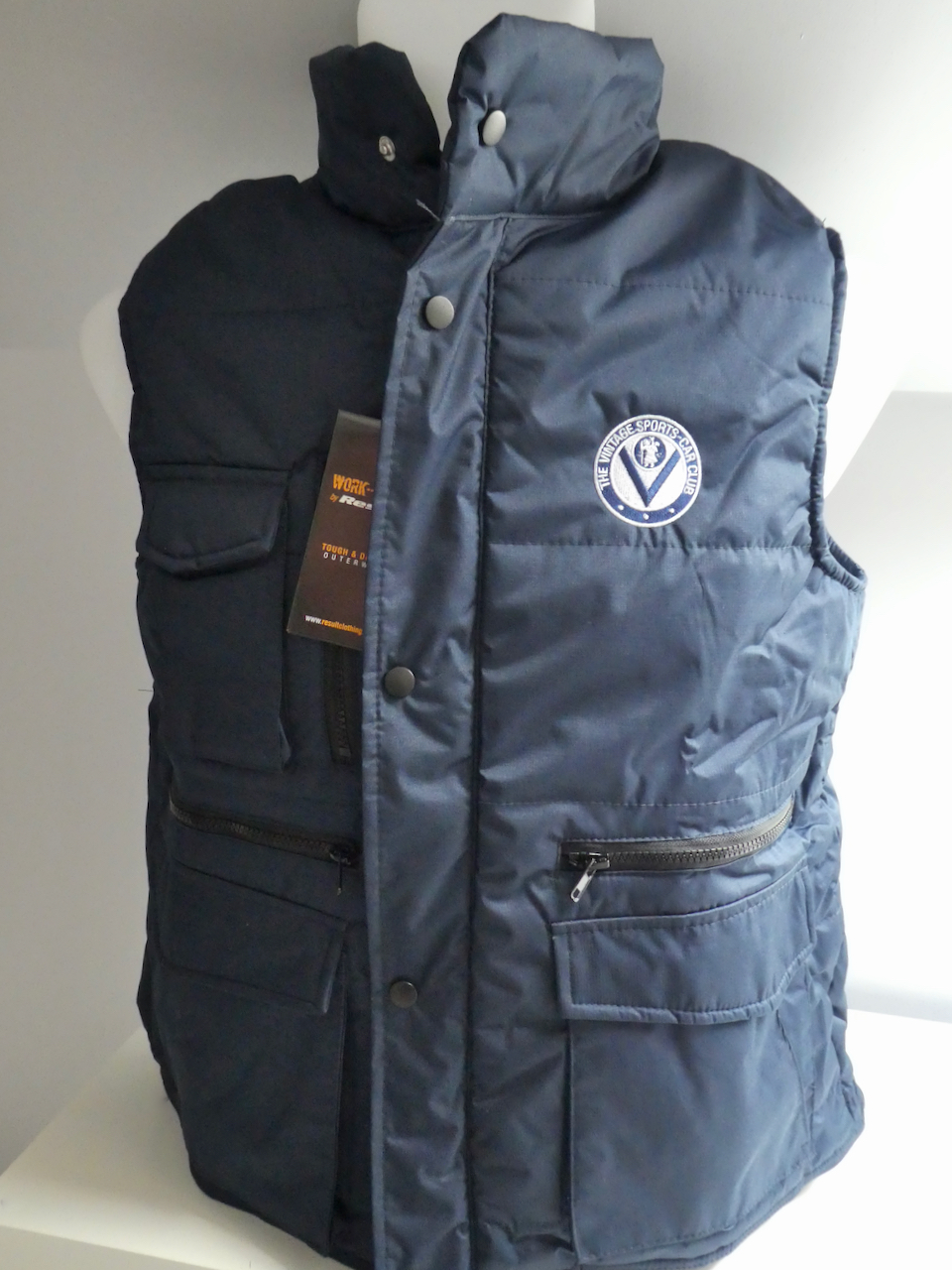 Bodywarmer Navy with VSCC Logo cover