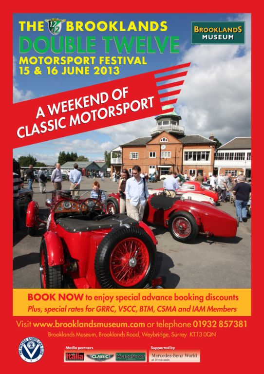 Brooklands Double Twelve Timetable cover