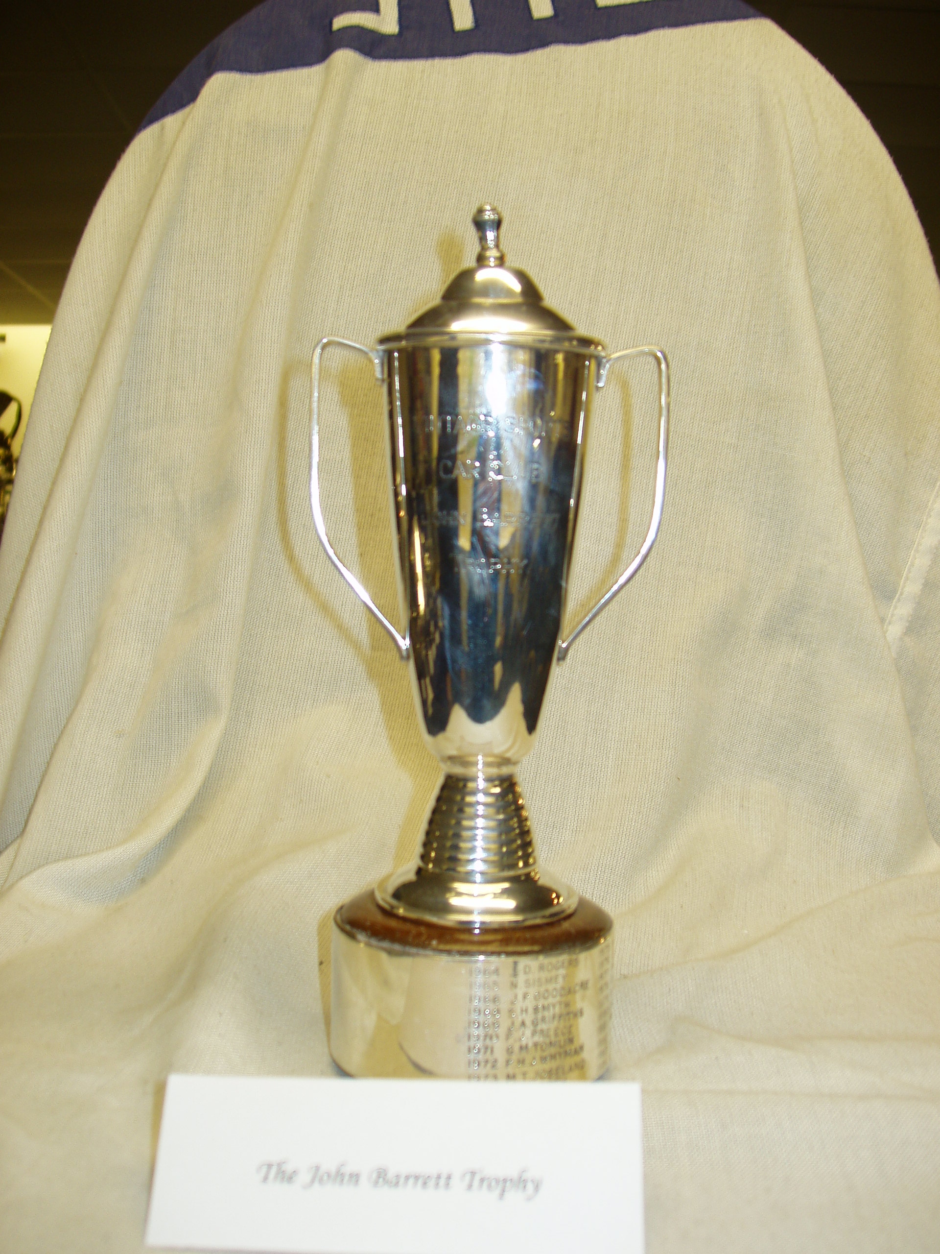 JOHN BARRETT TROPHY cover