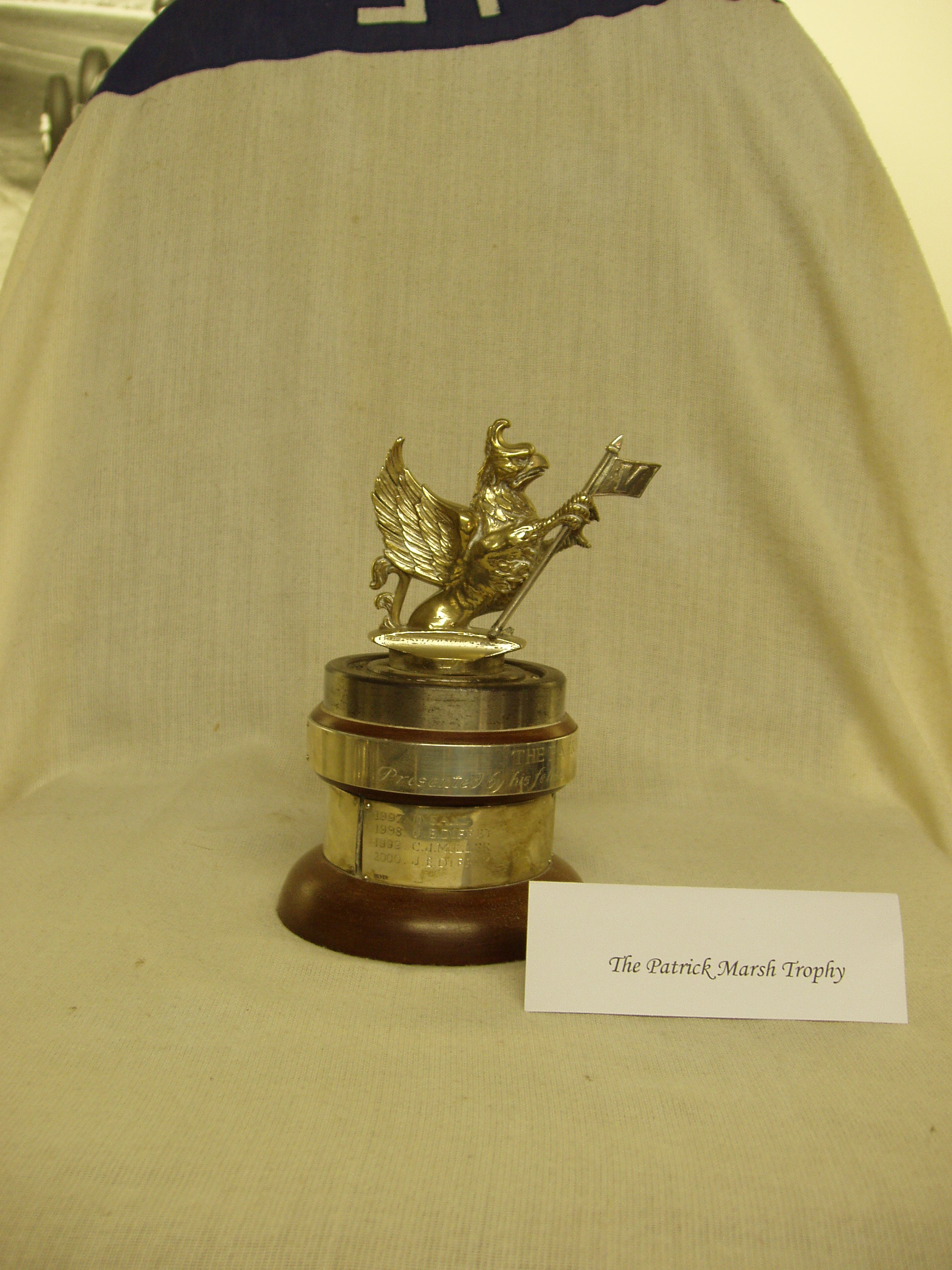 PATRICK MARSH TROPHY cover