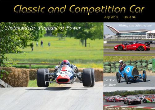 July Edition of Classic and Competition Car cover