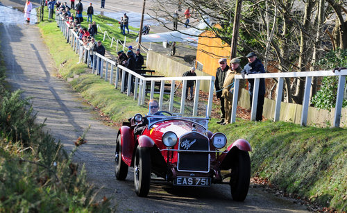 Alex Pilkington on the Hill with Alfa Romeo