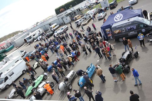 VSCC Silverstone April 14 672 ERA paddock preparation