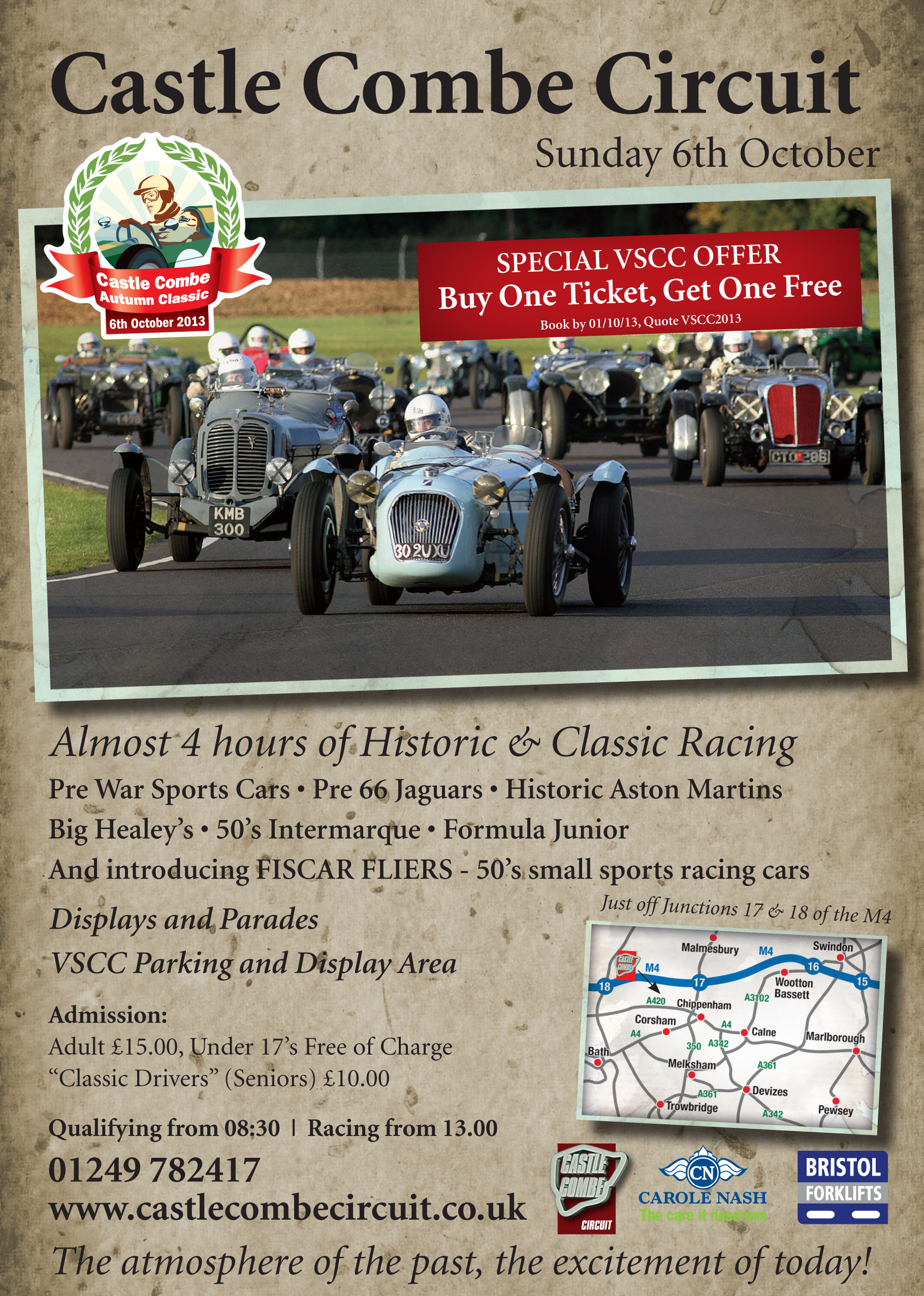 VSCC to headline Castle Combe ‘Autumn Classic’ Race Meeting with a Standard & Modified Pre-war Sports-Car (Set 3) Invitation Race cover
