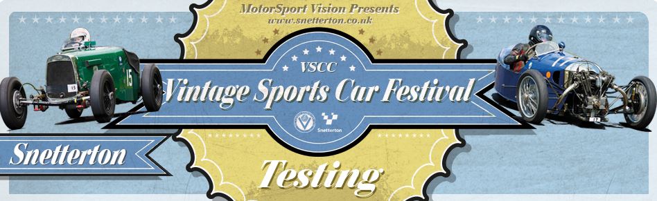 Snetterton Testing Announced on Friday Preceding VSCC/AMOC weekend (28-29 September) cover