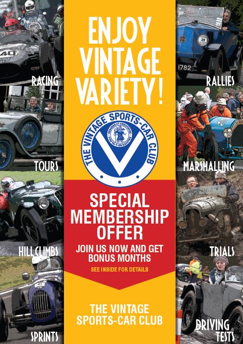 Why not give the Vintage Sports-Car Club a try ? cover